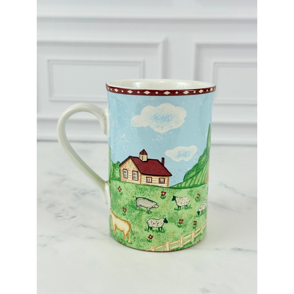 Vintage Sango "Green Acres" 4" Tall Coffee Mug